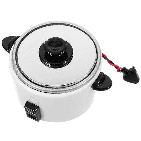 Mini Risgryta Figur Figur Liten Elektrisk Spis Staty Mini Kök Risgryta Prop Mini Hus Dekor