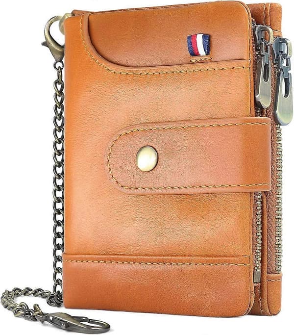 Herre Wallet RFID-blokering (Brun)