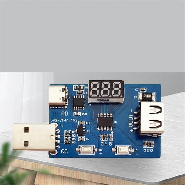 QC2.0 QC3.0 PD3.0 Decoy Modul 3.6-20V Justerbar Multifunksjon Spenningsladehodet Test Aldring Mo