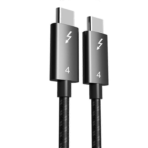 Typ A 2m för MacBook Pro Typ till Typ Thunderbolt 3/4 USB4 Gen3 8K/60Hz PD 100W Snabbladdning