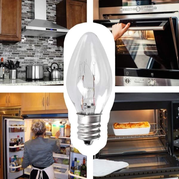 Sæt med 6 Himalaya saltlampepærer E12, 15 Watt til soveværelsesbelysning 220-240V