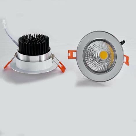 LED downlight, baderomsdownlight, 7W, varmhvit, sett med 1