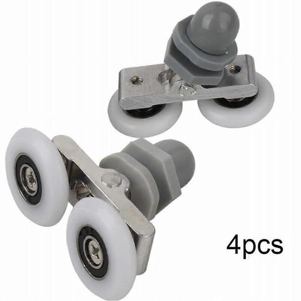 4 X Dubbla Duschdörrsrullar Hjul Glidare 23mm