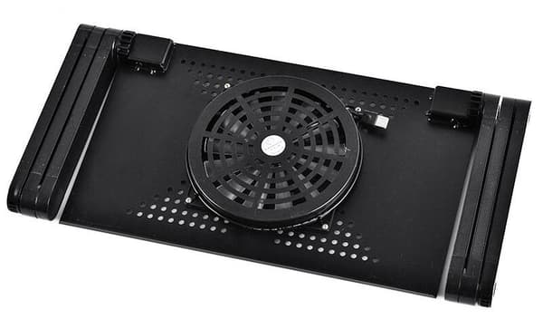 Stort multifunktionelt laptopbord med musebord og køleventilator