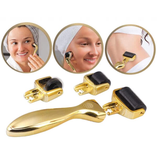Dermaroller 3-i-1 Sæt – Skinroller / Microneedling
