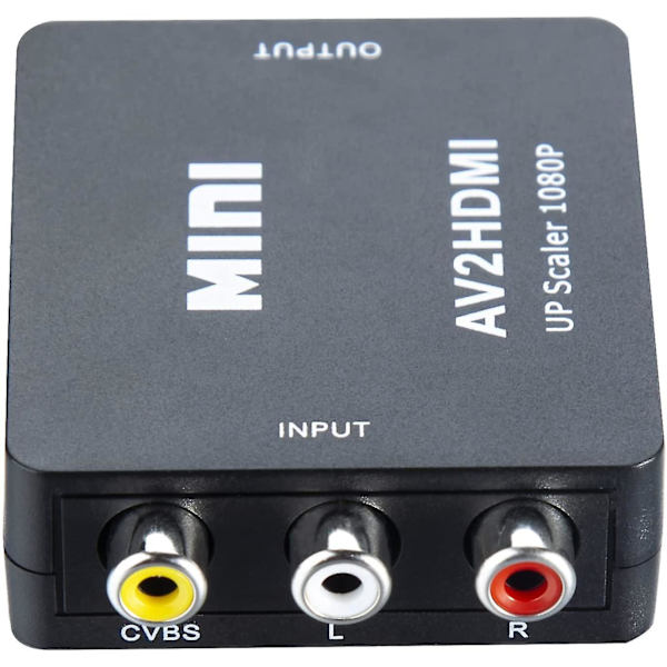 Wii HDMI Adapter, Wii til HDMI 720/1080p HD Konverter Adapter med 3,5 mm Audio Udgang, Wii 2 HDMI Konverter til Wii Skærm Beamer TV, hw