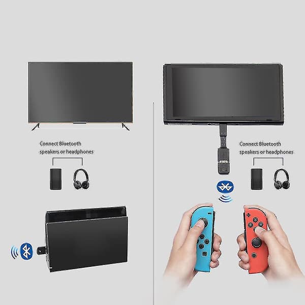 Transmitter til Ps5 Bluetooth-kompatible headsets modtager hovedtelefon Dongle