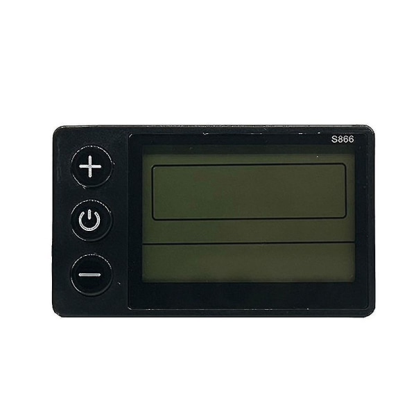 S866 El-cykel LCD-display 24v 36v 48v E-cykel El-scooter Display Måler Kontrolpanel Med Vandafvisende Stik