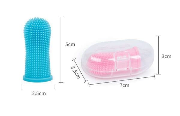 4-pack Dog Toothbrush Pet Finger Toothbrush Teeth Cleaning