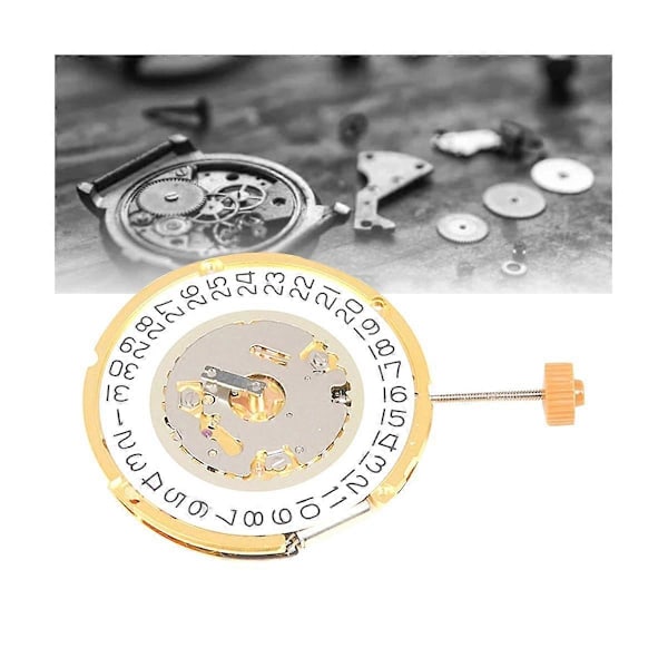 6004D Urverk 6004 Två och en halv Nål Urverk 3 O'Clock Kalender Quartz Urverk Re