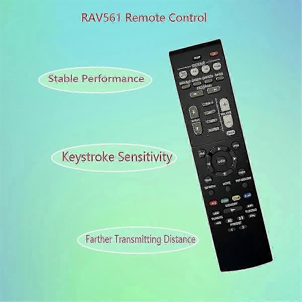RAV561 ZZ43210 Fjärrkontroll för Hemmabioreceiver -3072 RX-V385 -4950UBL RX-V381 RX-V383 -3071