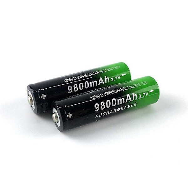 4 kpl 18650 3,7 V 9800 mAh litiumioniakku LED-taskulampulle, sähköautolle, sähköpyörälle, varavirtalähteelle, kannettavalle tietokoneelle