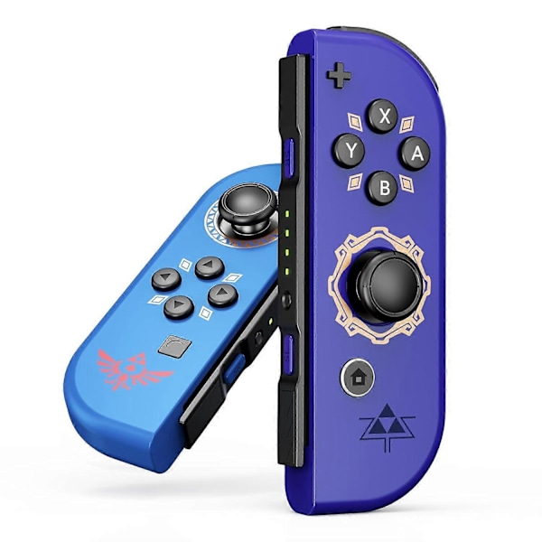 Kontroller for Nintendo Switch, erstatning for Switch-kontroller med dobbel vibrasjonsstøtte, vekking og skjermbilde