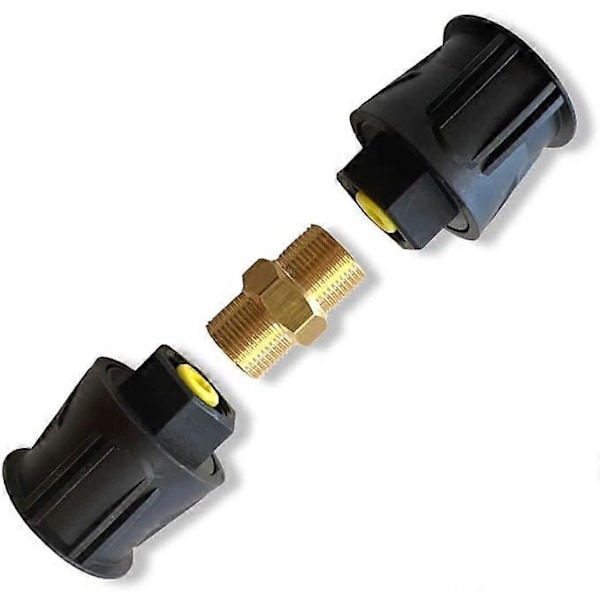 Sæt med 2 lynkoblinger til Kärcher højtryksrensere og sprøjtepistoler lynkobling med reversibel adapter M22 AG11*4,5cm