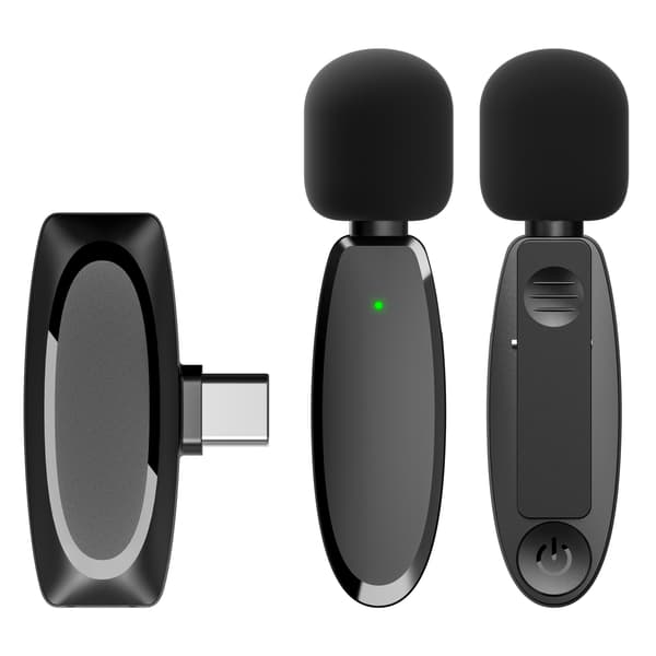 Wireless Lavalier Microphone / Clip-on Microphone for Recording, TikTok, Live Stream