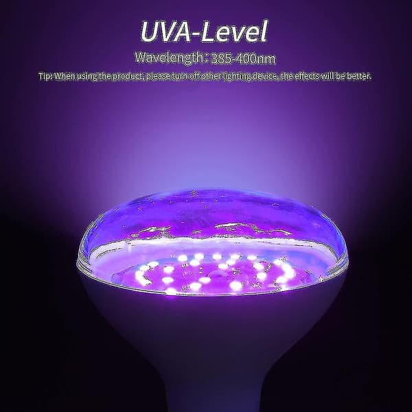 E27 15W 385-400nm UV LED Sortlys Pærer Sort Lys