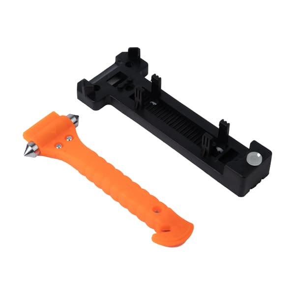 Emergency hammer with holder