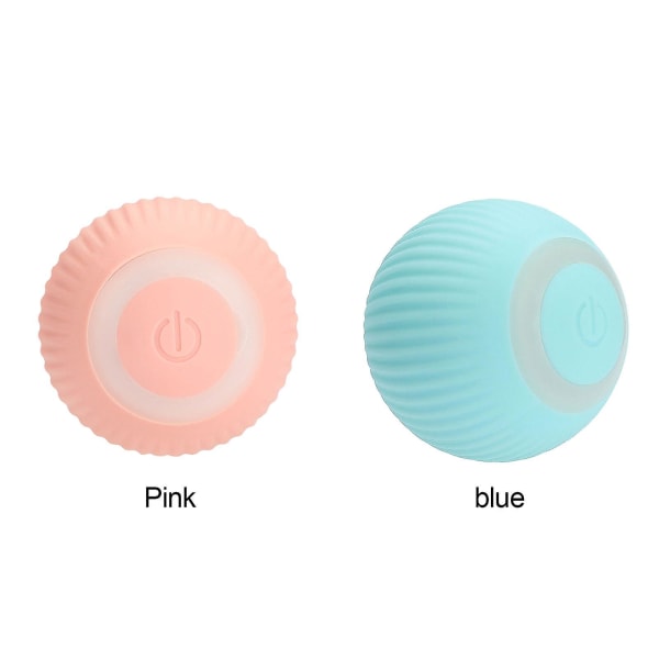 Ny varm smart interaktiv katteleke, USB-ladbare automatiske katteleker med LED-lys, selvdreiende ball, automatisk hoppende ball for innendørs kattunger K