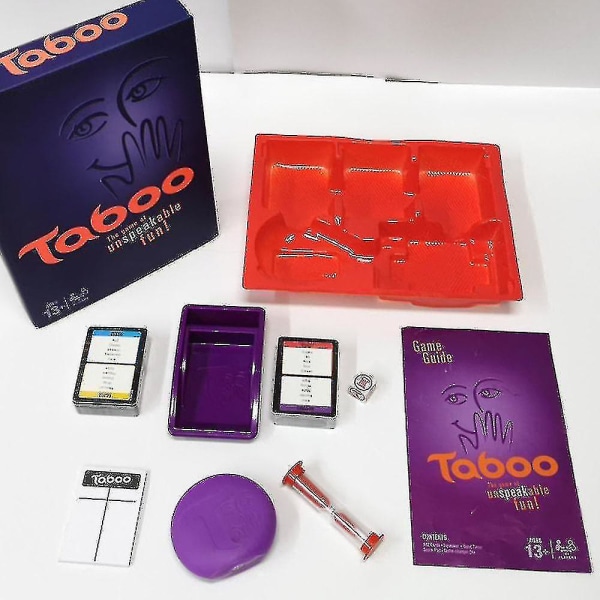 Taboo Game Classic Hourglass Timing Familjespel WHBYV