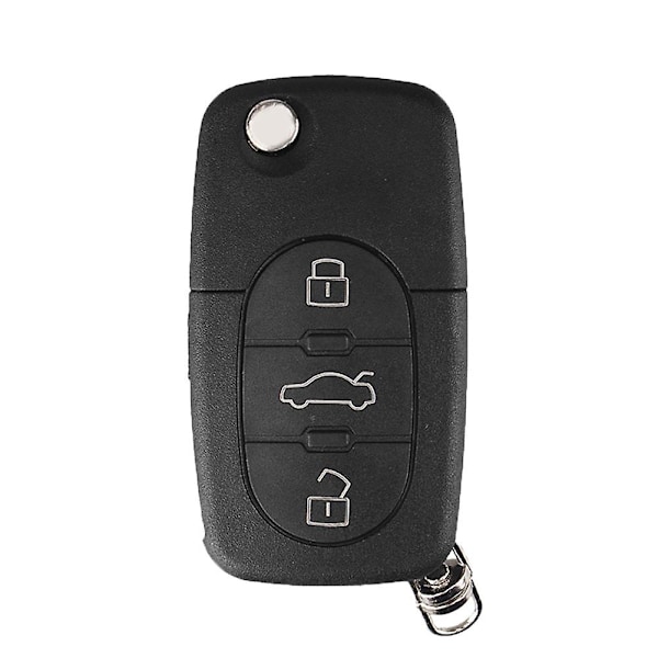 3 Knapper Flip Bil Nøgle Skall Etui til Au-di A2 A3 A4 A6 A8 TT CR2032
