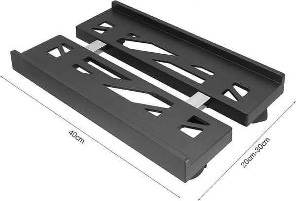 Universal PC Stand Justerbar Computer Stand Mobil PC Holder med 4 Hjul, CPU Holder til Desktop Tower, Gaming PC