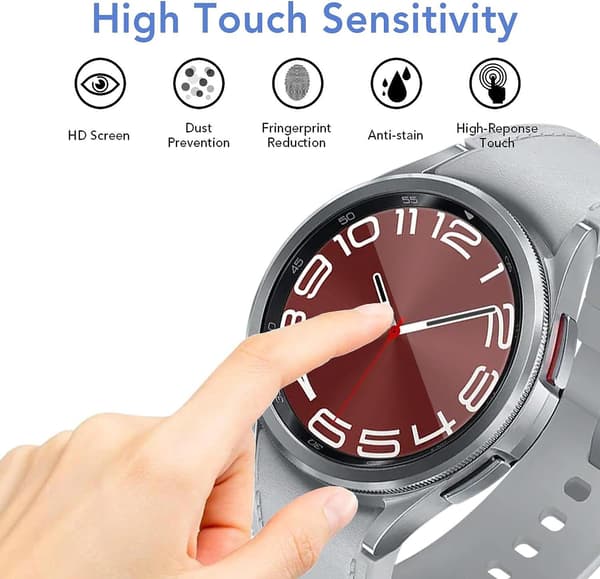 2x Tempered Glass Screen Protector for Samsung Galaxy Watch 43mm