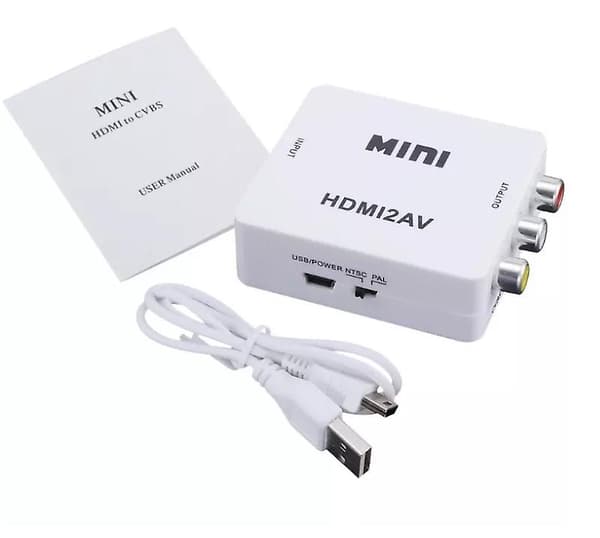 RCA AV til HDMI Konverter / Adapter 1080P Universal Sort