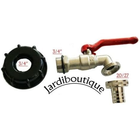 S60x6-kobling med ventil for IBC-tank