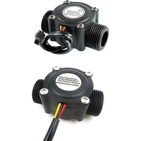 G3/4'' 6-punkts turbinstrømindikatorsensor måler utvendig gjenge 1-60l/min