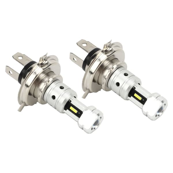 2pcs 100W H4 LED Motorcycle Headlight Bulb 360 Degree Super Bright CSP Chip Energy Saving Replacement for Suzuki White Light 6000K