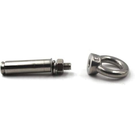 5 stk. M6x50mm 304 Rustfrit Stål Øjebolt Løftering Øjebolt