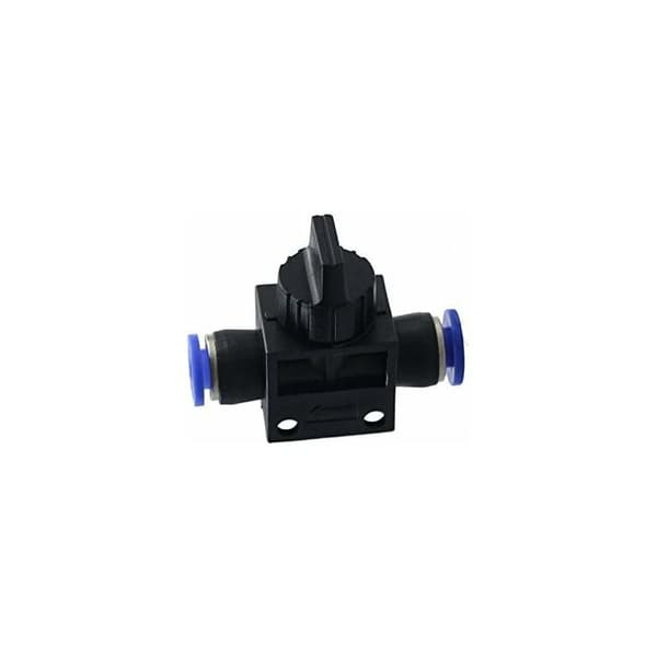 Pneumatisk avstängningsventil - Snabbkoppling för luft, vatten, vakuum (6 mm, 1 styck)