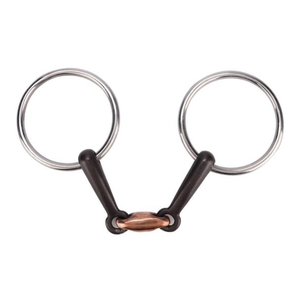 Stainless Steel Horse Bit with Copper Link - Durable and Snaffle Bit (115mm)