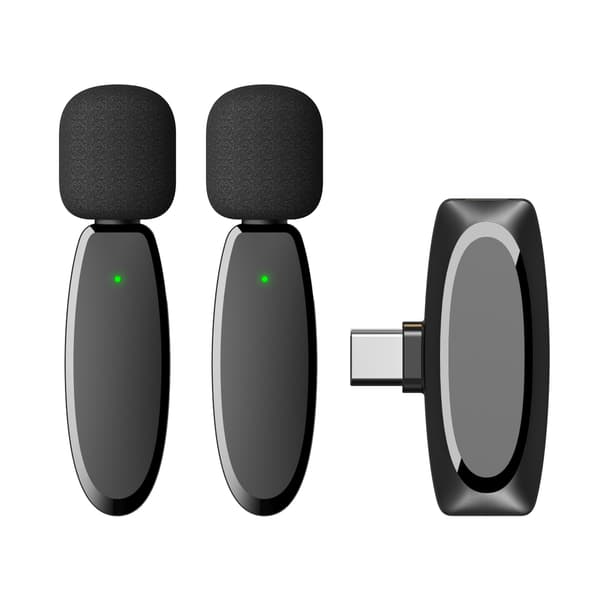 Wireless Lavalier Microphone / Clip-on Microphone for Recording, TikTok, Live Stream