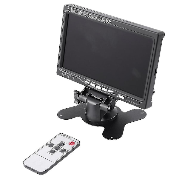7 Tommer Bærbar Skærm 1024x600 Display - Kompatibel/VGA/AV Fotografi Skærm EU Stik