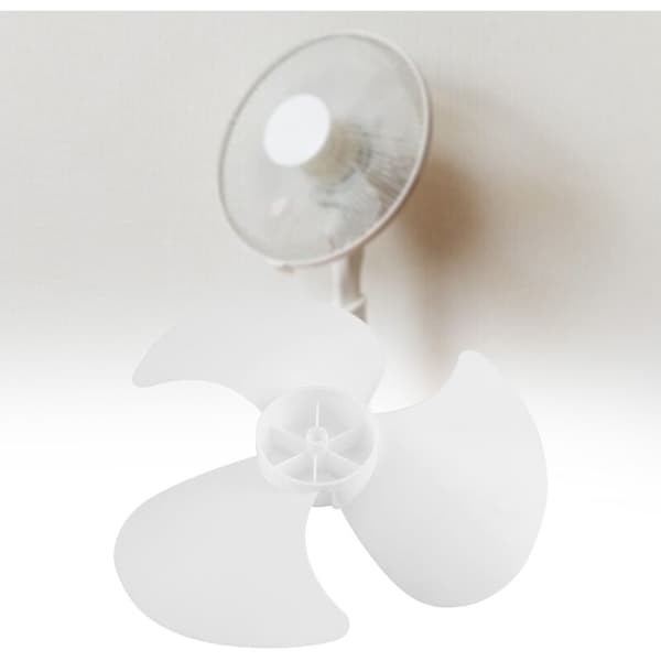 2 plastikventilatorer med tre blade, tilbehør til elektrisk ventilator
