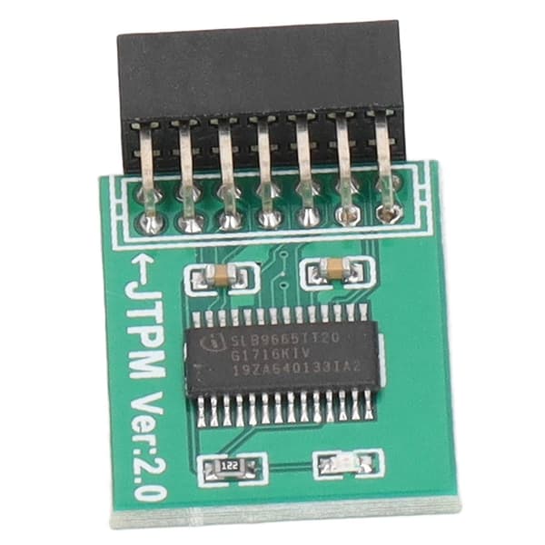 MSI TPM 2.0-modul - forbedret kryptering, 14-bens LPC-interface, Win11-kompatibel, grøn