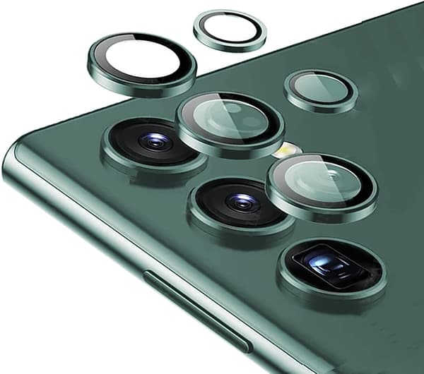 Green Samsung S22 Ultra Camera Lens Protector