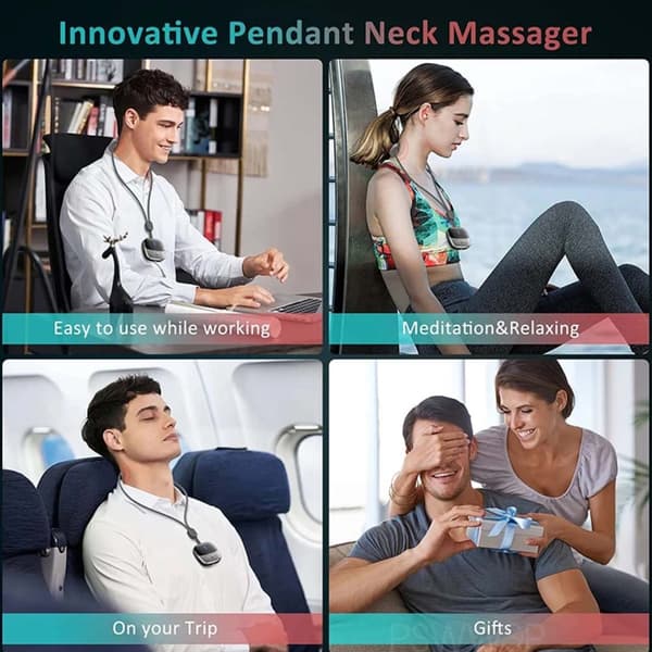 EMS Neck Massager with Heat and 9 Modes