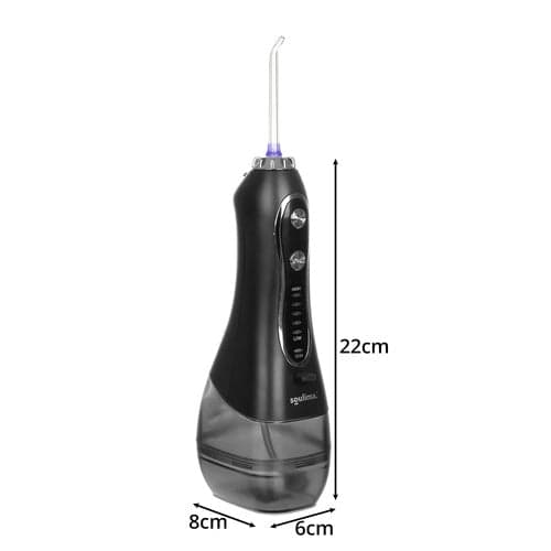 Langaton hammasvesipuhdistin 300 ml IPX7 5 tilaa 8 suutinta musta