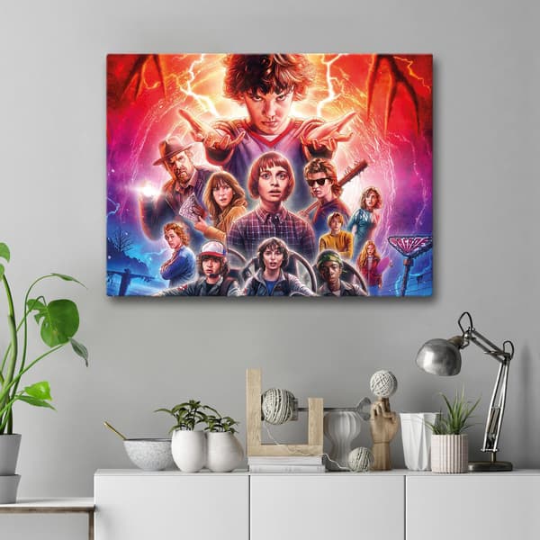 Lerret / Bilde - Stranger Things - 40x30 cm - Lerret