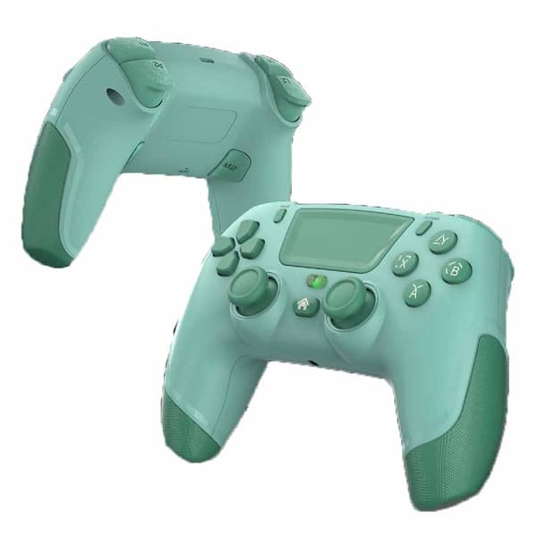 Game Elite Controller för PS4 Slim/Pro, Dubbel Vibrations Gamepad för PC, USB-ansluten Gamepad, Bluetooth Joystick