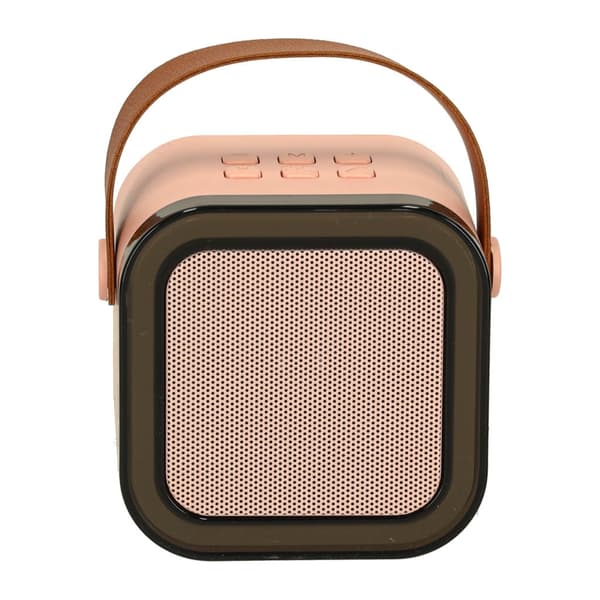 Portable Karaoke Set Bluetooth Speaker 6W + Microphone Pink