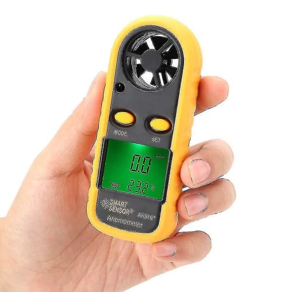 Måler Luft Hastighed Bærbar Vindhastighedsmåler Anemometer Til Køling Vindhastighedstester Luftstrøm Ra