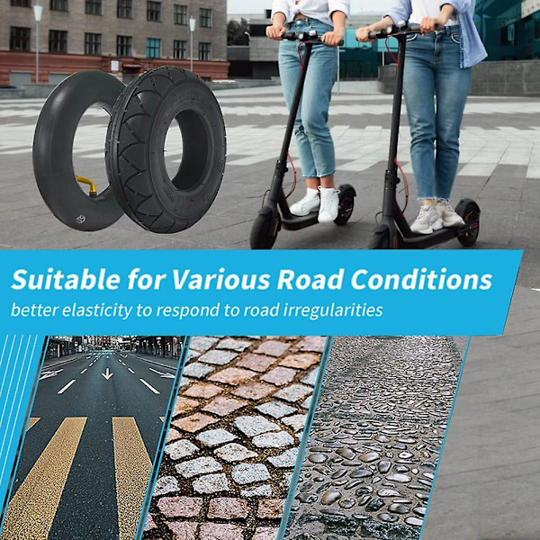 200x50 Dæk & Slange Sæt Til E100, e150, e200, Power Core E100, 360, , Epunk, E-Scooter Dæk