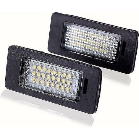 2-delt/sæt bilbagagerum nummerplade LED-lys 24 LED-lamper til BMW E39 E60 E90 X