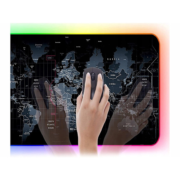 Gaming Mouse Pad with LED Light – 90 x 40 cm