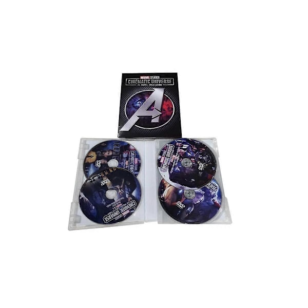 Marvel Studios Cinematic Universe 24-Filmers Samling (DVD Engelsk version, 13-Disc Box Set) Ny
