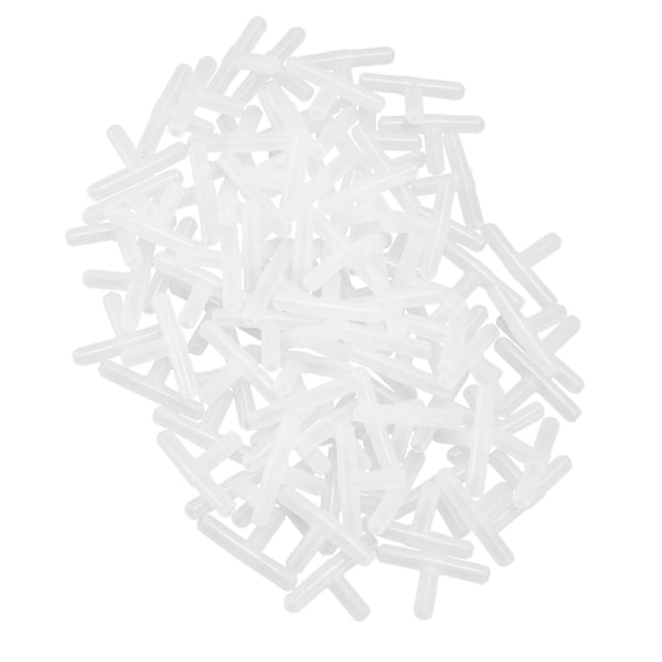 Plastik 3-vejs T-formet Akvarie Luftventiler 200 stk. Klar Hvid