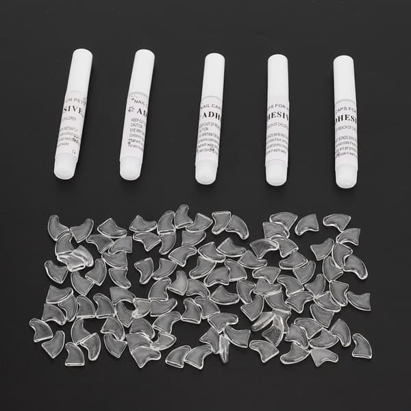 Soft Cat Paw Caps - 100 pcs, White - Anti-Scratch Claw Protectors